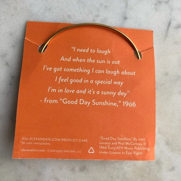 Alex and Ani | Beatles Good Day Sunshine | With Paperwork - Picture 5 of 5